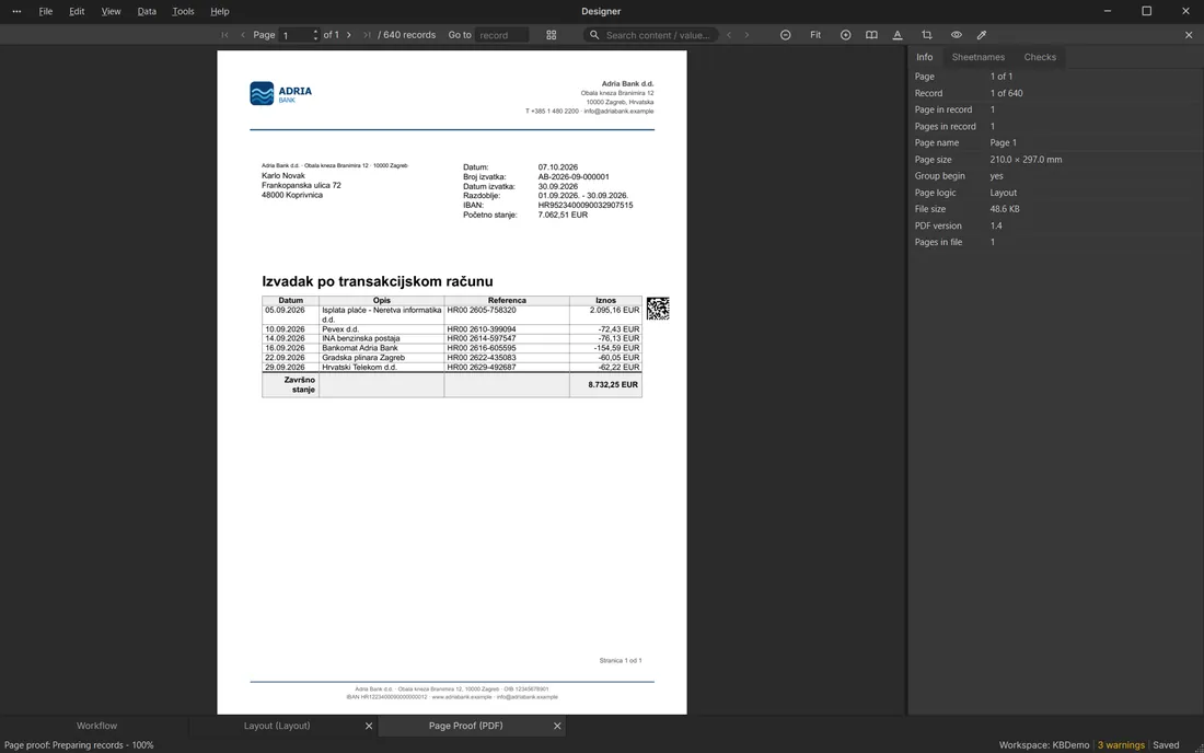 Page Proof: the table continuing on page two