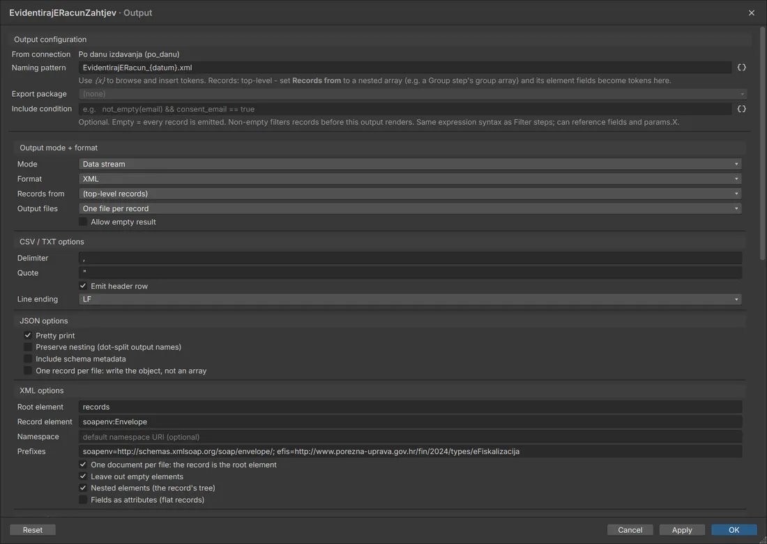 Fiskalizacija 2.0: XML request