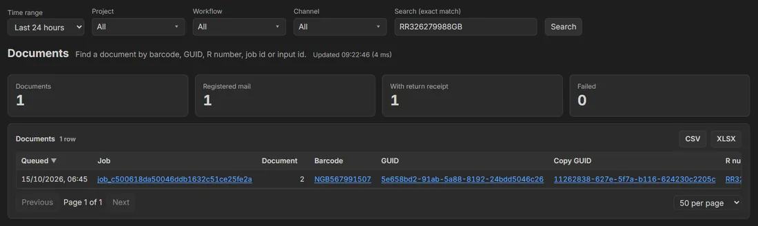 Insights: find a document